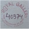 Image 3 : Framed Painting with Piano and Window, Royal Gallery Stamped