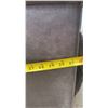 Image 8 : Brown Faux Leather 3-Seat Reclining Sofa