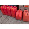 Image 1 : Seven 20L/5.3 GAL Plastic Fuel Cans