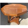 Image 7 : Wooden Dining Table With Six Red Upholstered Chairs