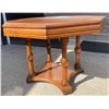 Image 8 : Wooden Dining Table With Six Red Upholstered Chairs