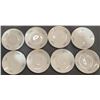Image 3 : Eight-Piece Fine China Tea Cup and Saucer Set, Floral Motif