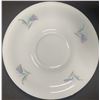 Image 7 : Eight-Piece Fine China Tea Cup and Saucer Set, Floral Motif