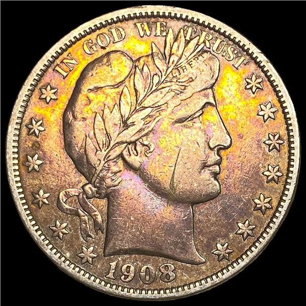1908-D Silver Barber Half Dollar NEARLY  UNCIRCULATED