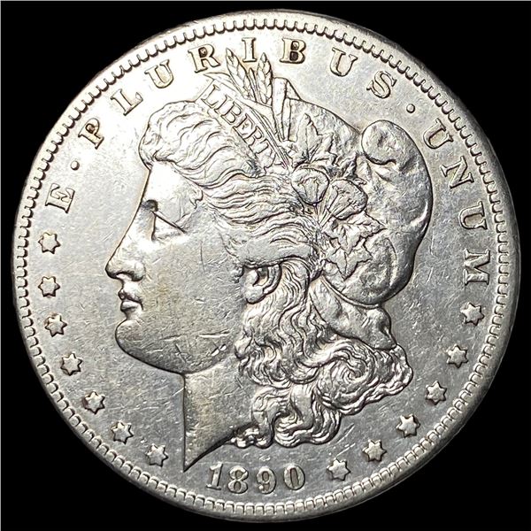 1890-CC Morgan Silver Dollar NEARLY UNCIRCULATED