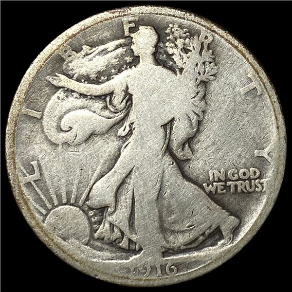 1916 Walking Liberty Half Dollar NICELY CIRCULATED