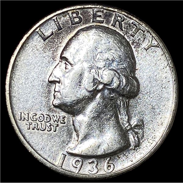 1936-S Silver Washington Quarter CLOSELY  UNCIRCULATED