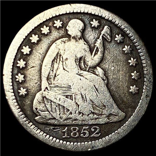 1852-O Silver Seated Liberty Half Dime  LIGHTLY CIRCULATED