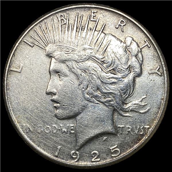 1925-S Silver Peace Dollar CLOSELY  UNCIRCULATED