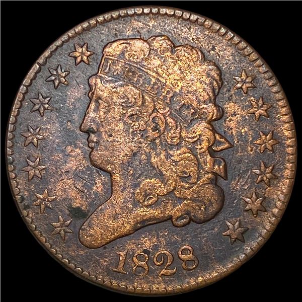 1828 Classic Head Half Cent NICELY CIRCULATED