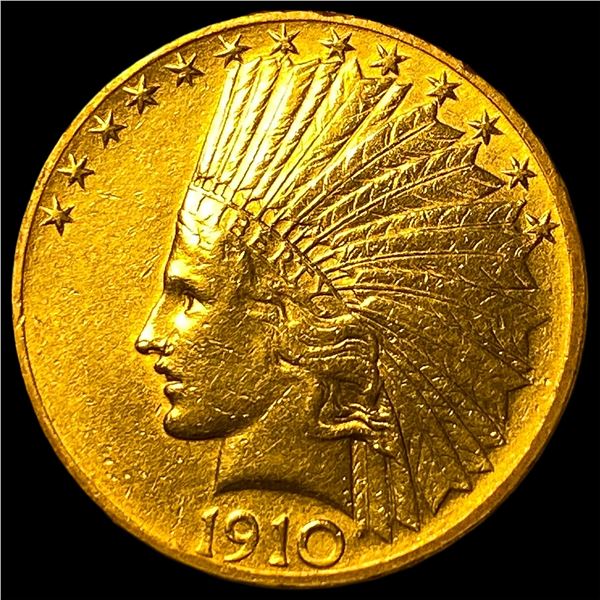 1910 Indian Head $10 Gold Eagle CLOSELY  UNCIRCULATED