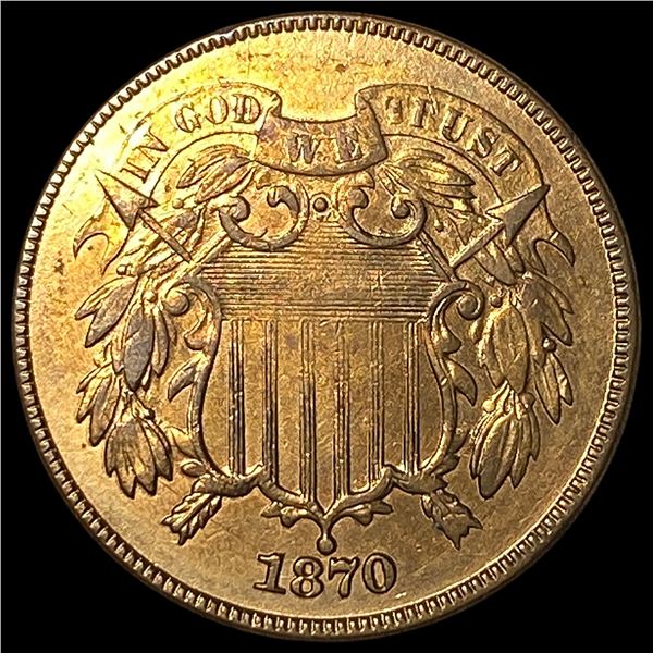 1870 Two-Cent Piece UNCIRCULATED