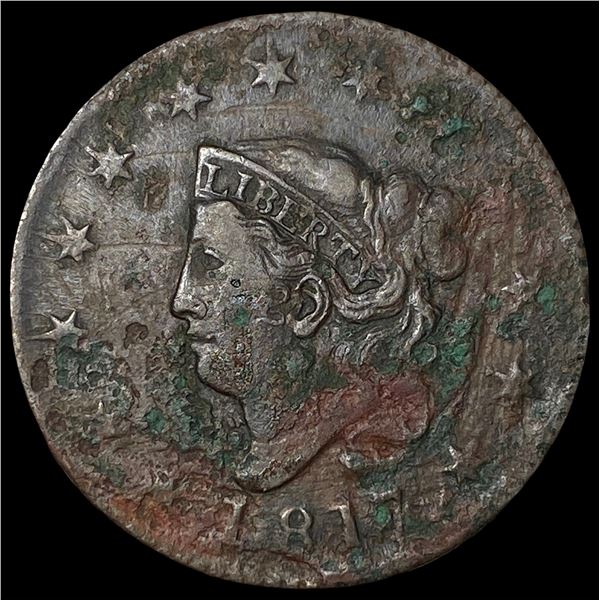 1817 Coronet Head Large Cent NICELY CIRCULATED