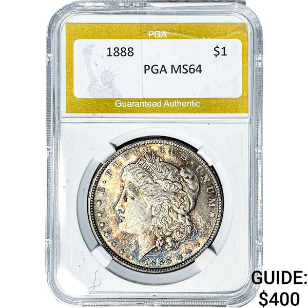 1888 Morgan Silver Dollar PGA MS64