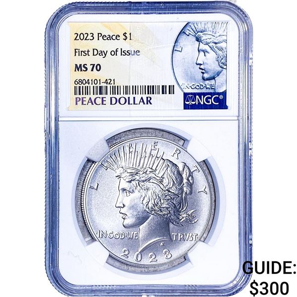 2023 Silver Peace Dollar NGC MS70