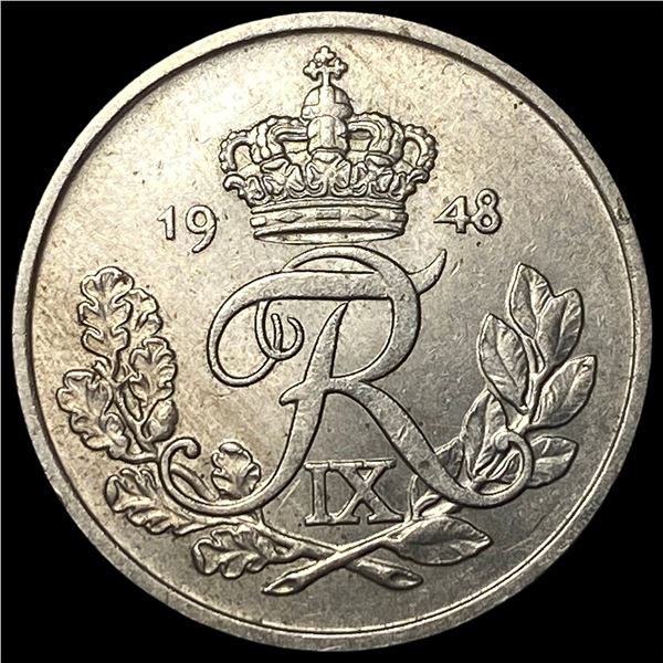 1948 Denamrk Copper Nickel 25 Or