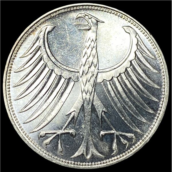 1969G Germany Silver 5 Mark