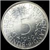 Image 2 : 1969G Germany Silver 5 Mark