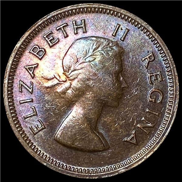 1955 South Africa Bronze 1 Farthing