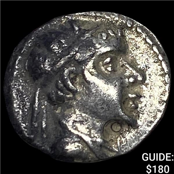 Greco-Bactria Eucratides I 171-145 BC Silver Obol NEARLY UNCIRCULATED