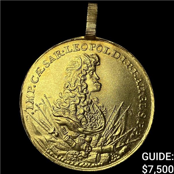 17th Century Austria Leopold I Gold Medal