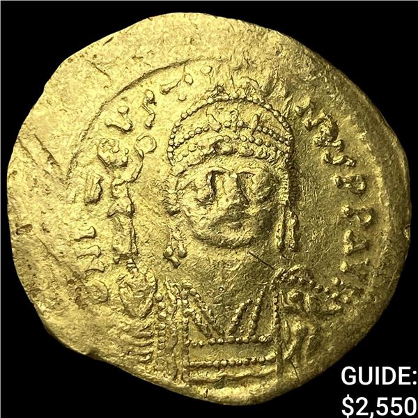 Byzantine Justinian I 527-565 Gold Solidus