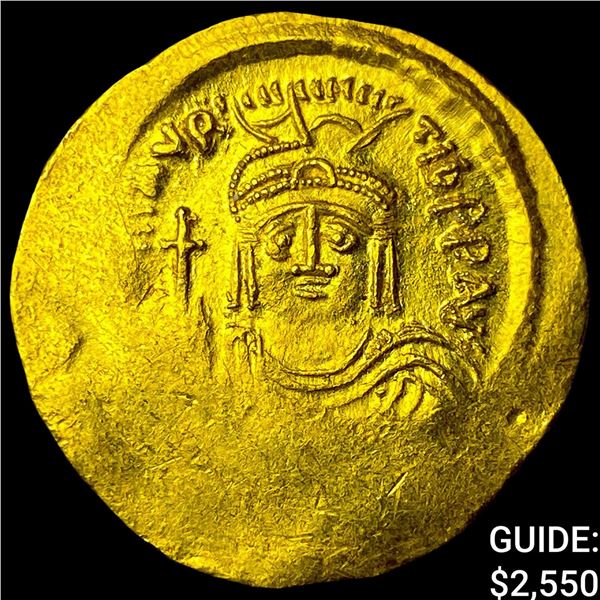 Byzantine Maurice Tiberius 578-602 Gold Solidus