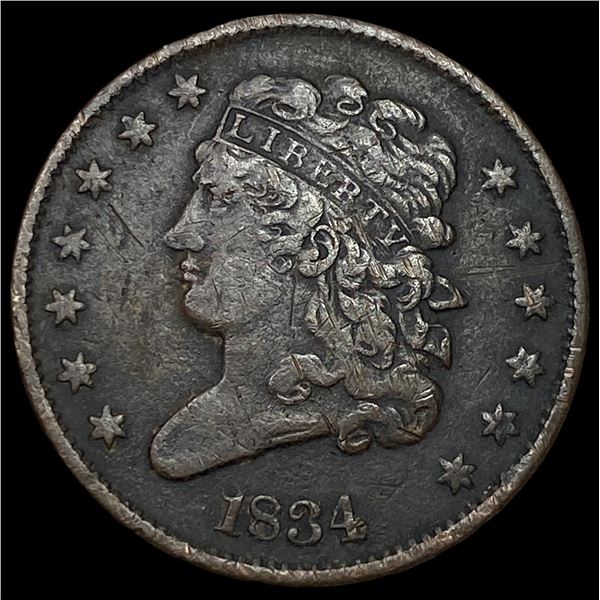 1834 Classic Head Half Cent UNCIRCULATED