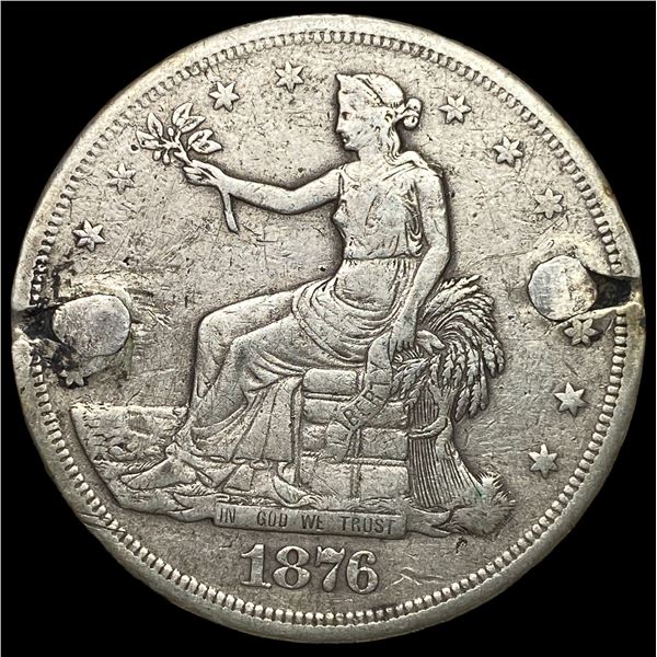 1876-S Silver Trade Dollar NICELY CIRCULATED