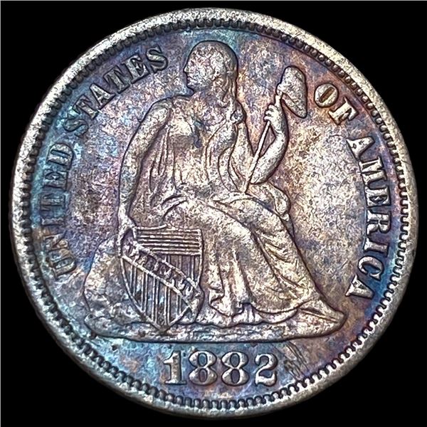 1882 Silver Seated Liberty Dime HIGH GRADE