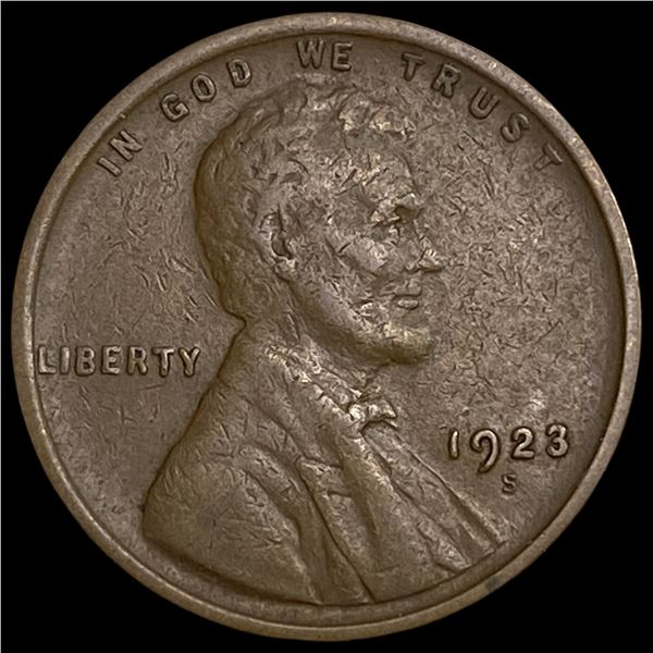 1923-S Lincoln Wheat Cent NEARLY UNCIRCULATED