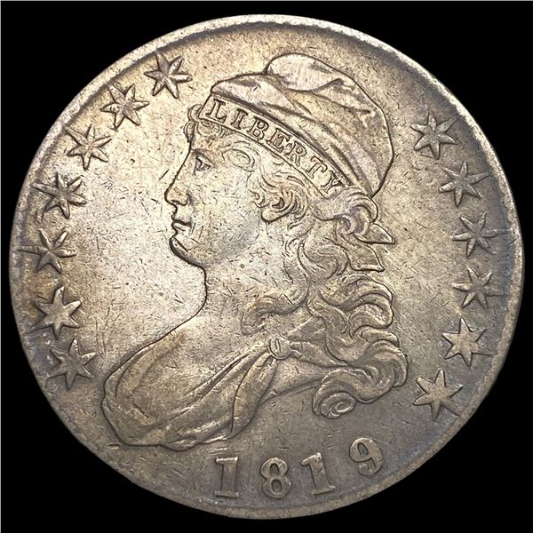 1819 Capped Bust Half Dollar NEARLY UNCIRCULATED