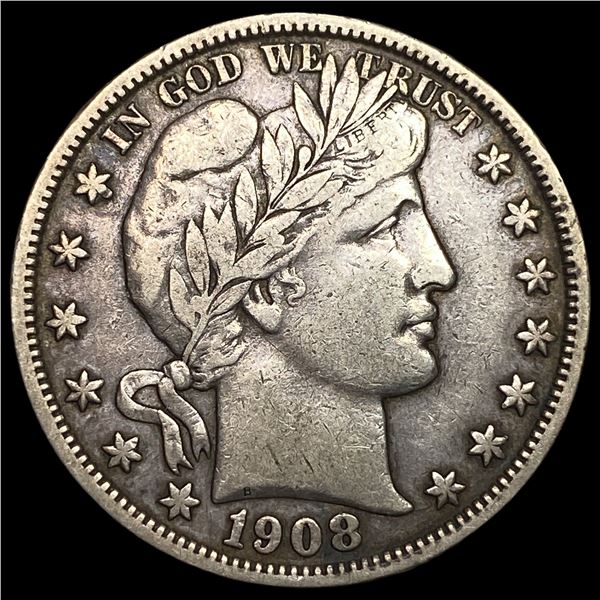 1908-S Silver Barber Half Dollar NEARLY UNCIRCULATED