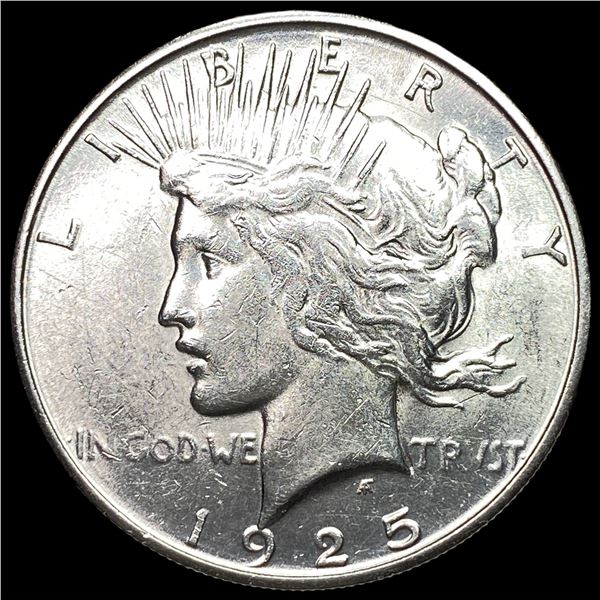 1925-S Silver Peace Dollar CHOICE AU