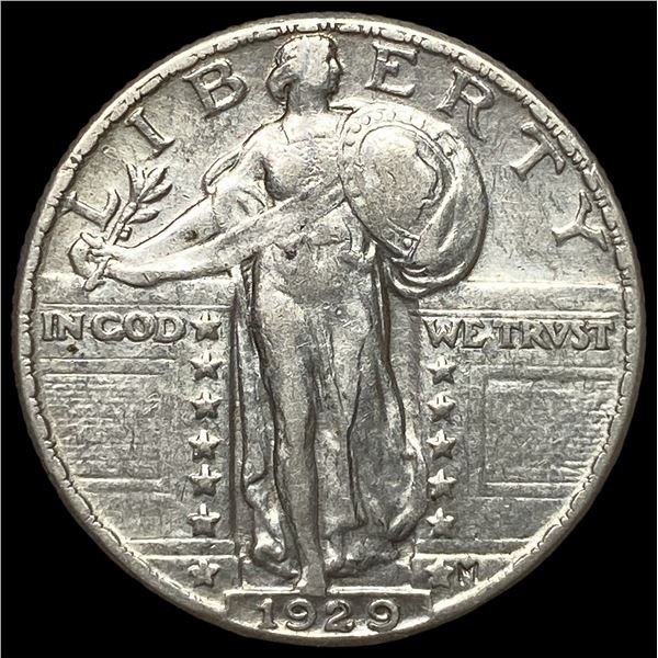 1929 Standing Liberty Silver Quarter NEARLY UNCIRCULATED