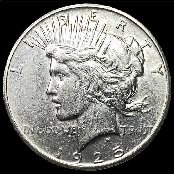 1925-S Silver Peace Dollar CHOICE AU