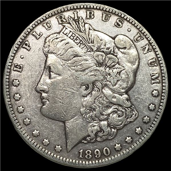 1890-CC Silver Morgan Dollar NEARLY UNCIRCULATED