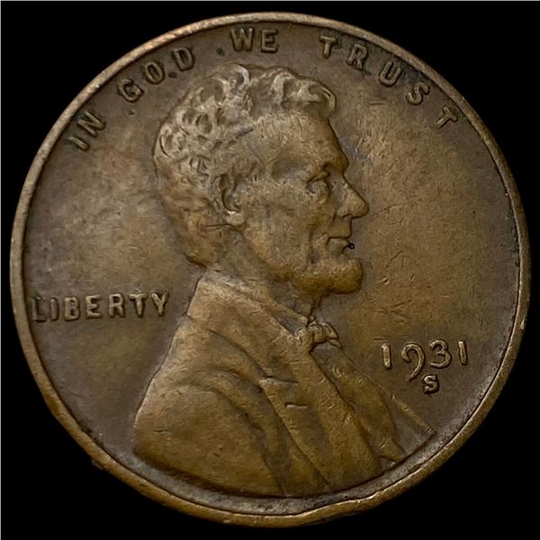 1931-S Lincoln Wheat Cent CLOSELY UNCIRCULATED