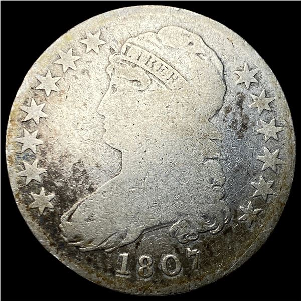 1807 Capped Bust Half Dollar NICELY CIRCULATED