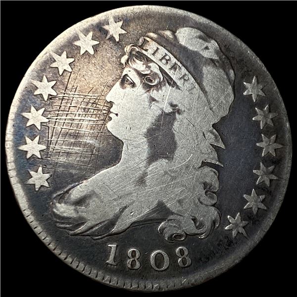 1808 Capped Bust Half Dollar NICELY CIRCULATED