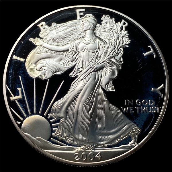 2004-W 1oz Silver American Eagle Proof $1 GEM PROOF