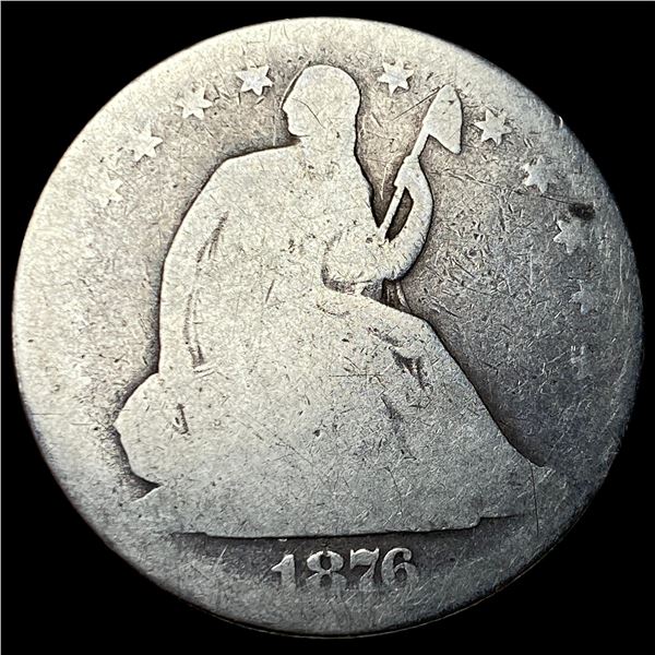 1876 Silver Seated Liberty Half Dollar NICELY CIRCULATED