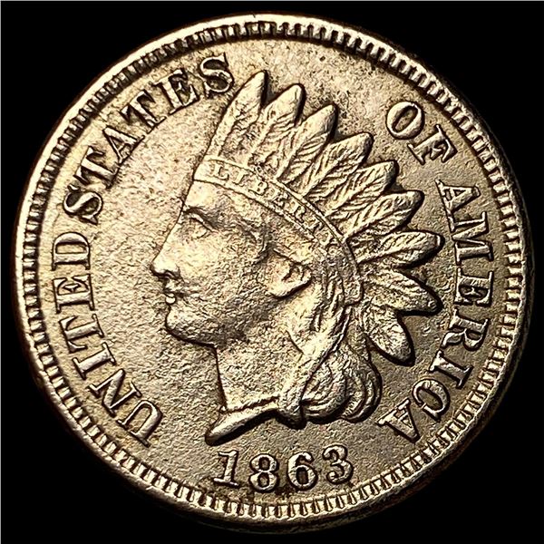 1863 Indian Head Cent CLOSELY UNCIRCULATED