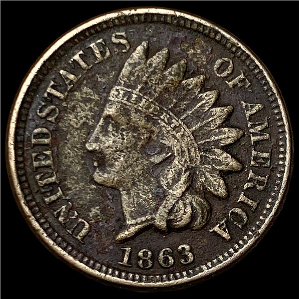 1863 Indian Head Cent NICELY CIRCULATED