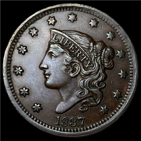 1837 Coronet Head Large Cent CLOSELY UNCIRCULATED