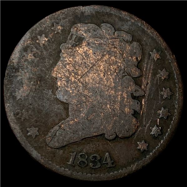 1834 Classic Head Half Cent NICELY CIRCULATED