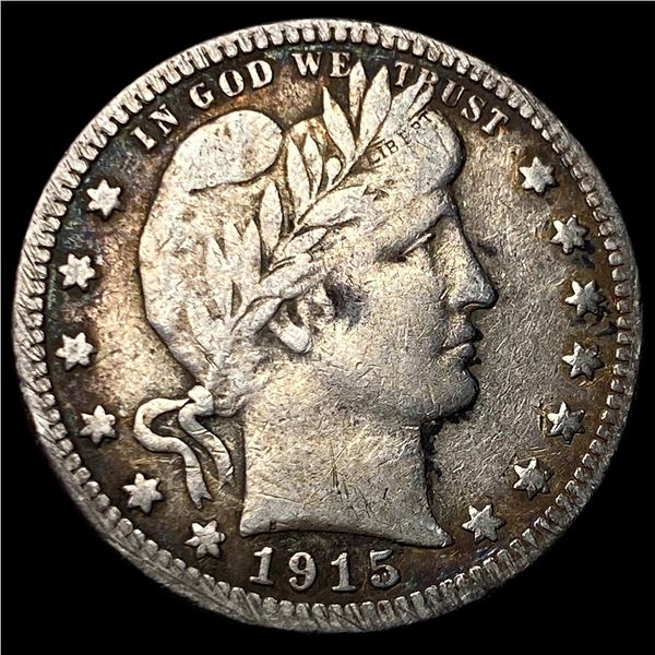 1915-S Silver Barber Quarter LIGHTLY CIRCULATED