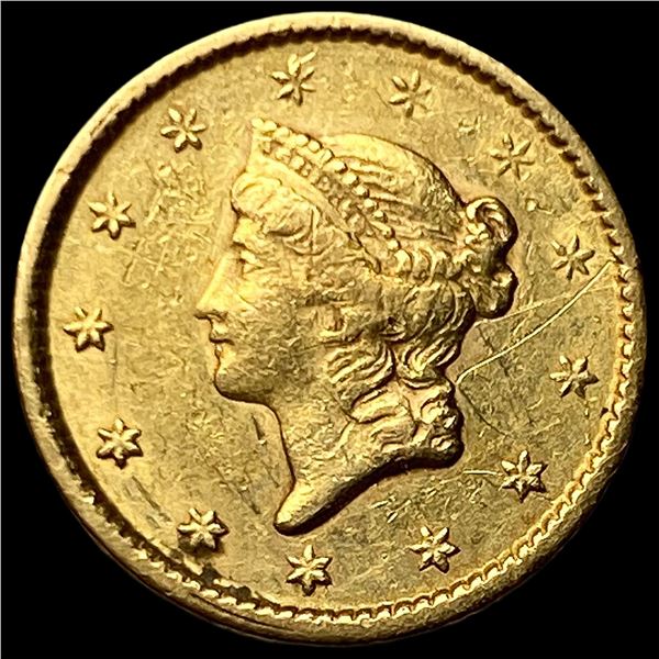 1851 Gold $1 Liberty Head Type 1 CLOSELY UNCIRCULATED