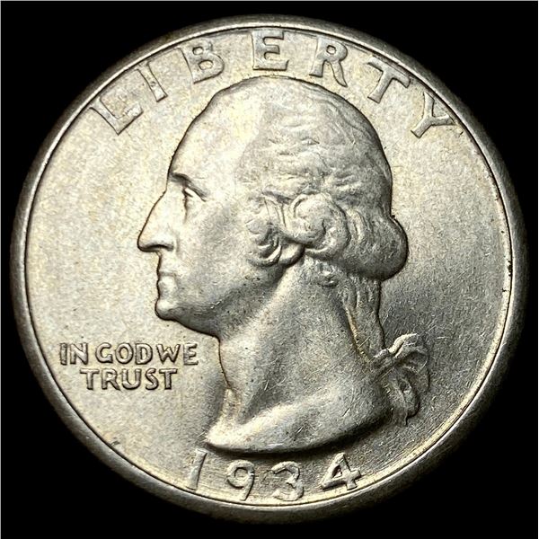 1934 Silver Washington Quarter UNCIRCULATED