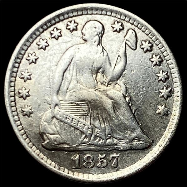 1857 Seated Liberty Half Dime NICELY CIRCULATED